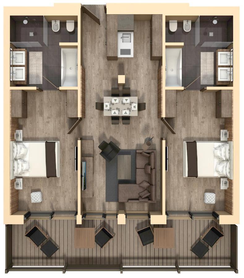 אורטיסיי Gardena Chalets מראה חיצוני תמונה